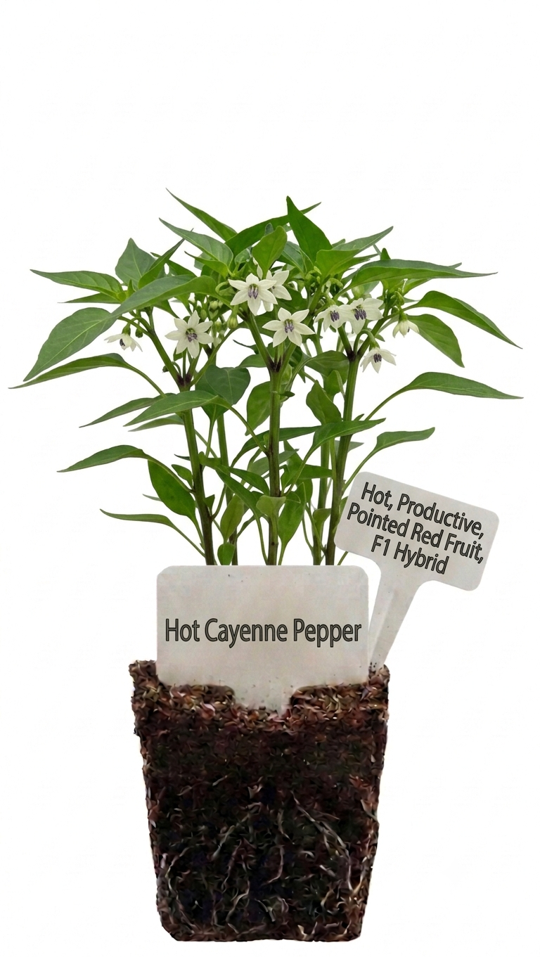 Hot Cayenne pepper(Chilli) Seedlings